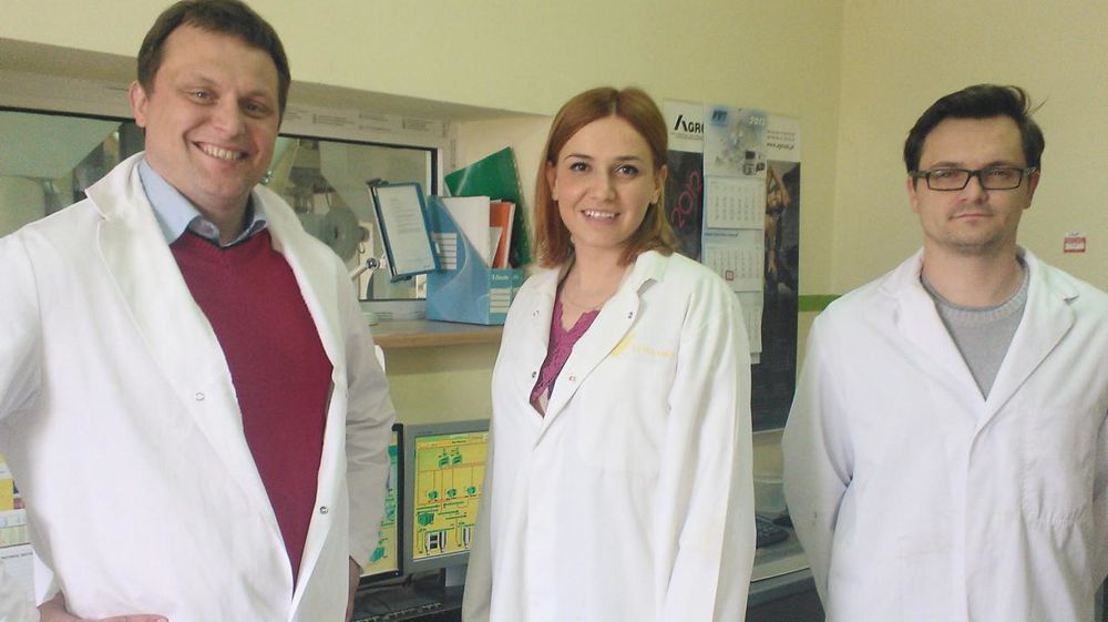 Pierre Brotier, directeur, Anita Raczka, responsable commerciale, Bartosz Radziszemski, responsable qualité. « Nous avons fait évoluer la qualité des semences en Pologne. »C. DEQUIDT