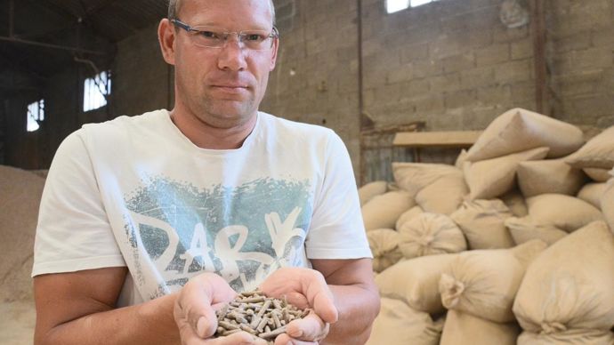 « Nous arrivons à valoriser nos issues de façon positive. Même si les quantités sont encore faibles, elles augmentent d'année en année », assure René-Jacques Gardin.A. RICHARD
