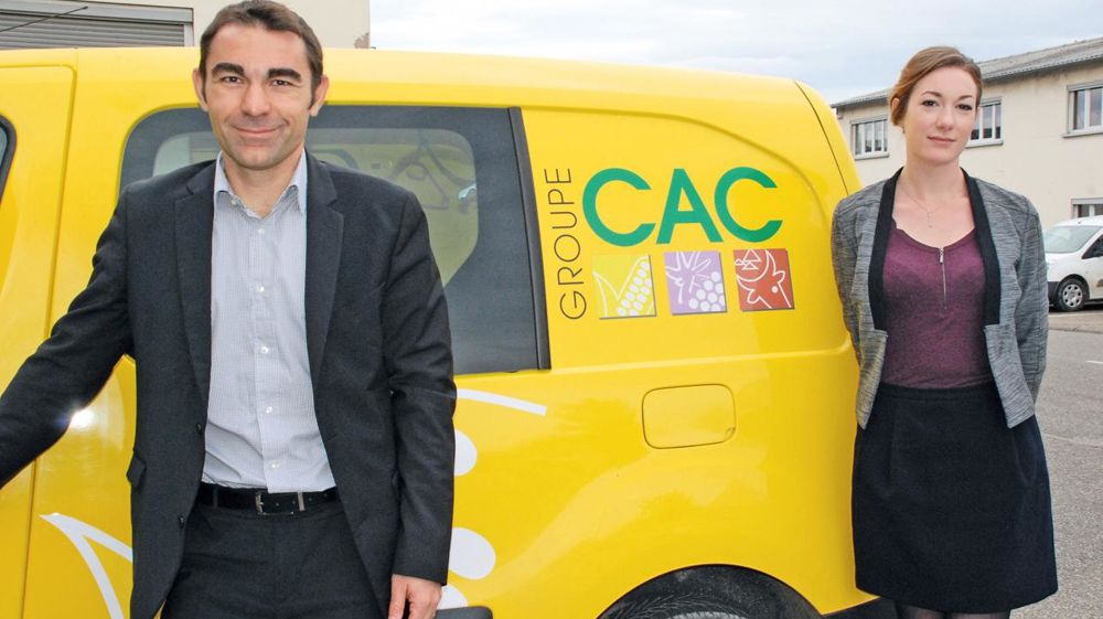 Nicolas Koenig et Florence Rigel. La Cac a adhéré à l'Association technique énergie environnement et participe aux travaux de la commission méthanisation de Coop de France.C. REIBEL