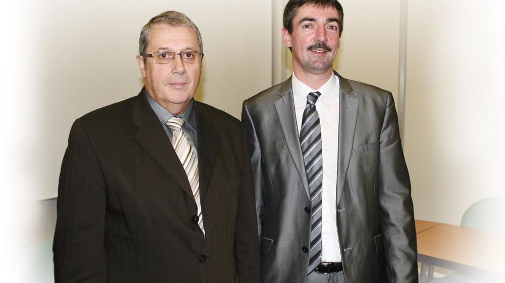Bertrand Hernu (à droite), président d'Unéal et du groupe Advitam, et Bernard Bulcourt, DG.« En ciblant les forces vives du groupe, nous voulions donner du sens à notre engagement. »B. CAILLIEZ