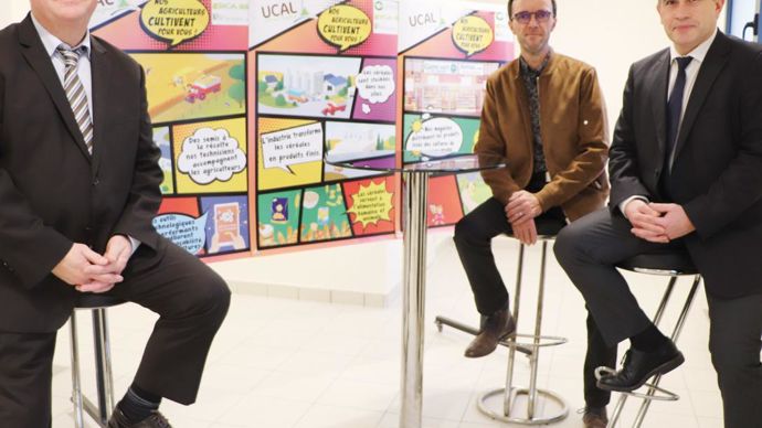 Lors de l'AG de Val'limagne.coop le 12 décembre dernier, Pierre Desgoutte (à g.), président, François Perichon, président de la commission juridique, et Christophe Marcoux, DG, ont annoncé ouvrir une souscription volontaire de PSAP en 2019.R. FOURREAUX