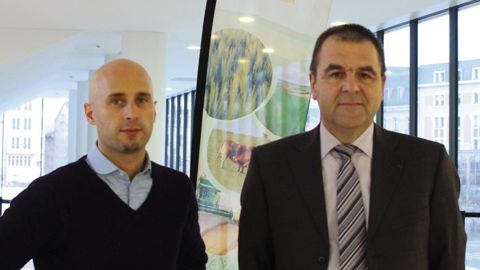 Benjamin Brabant, aux côtés d'Eric Chrétien, directeur général de la Cal chapeaute le service communication créé en novembre dernier.C. URVOY