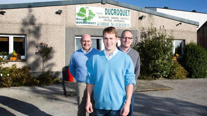 Henri Ducroquet, gérant du groupe Ducroquet, Edouard Vermersch, coactionnaire et Guillaume Resse, directeur commercial : « Nous avons structuré l'entreprise, pour bien intégrer la croissance de ces dernières années. Elle est maintenant prête pour de nouveaux développements. »Photos Denis Paillard