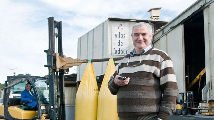 « On est capable aujourd'hui d'accueillir des bateaux pour nos propres besoins, mais aussi pour d'autres coops et négoces partenaires », informe Roger Amestoy, gérant des Silos de l'Adour.Jean-Bernard Laffitte