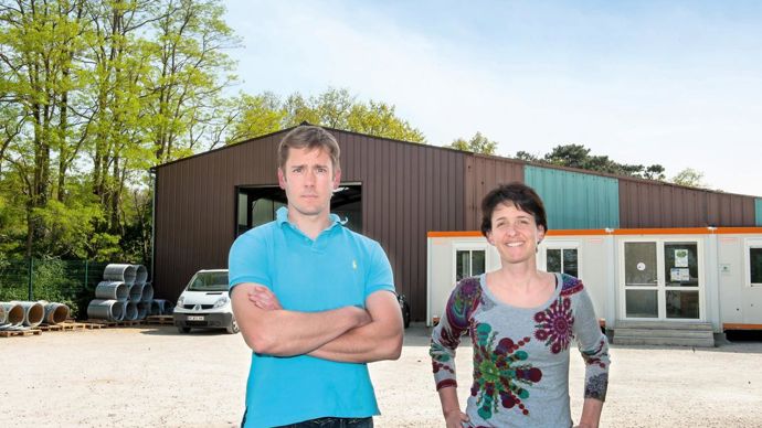 A la tête de la jeune entreprise, Bérangère et Philippe Landriaud. Jean-Michel Nossant