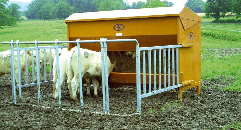 Ce nourisseur a été conçu pour distribuer aux veaux ou aux génisses des rations à base de foin et de concentrés.