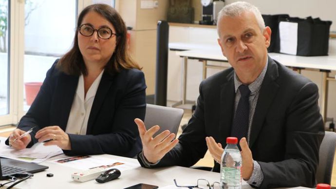 Claude Tabel, président de l’UFS jusqu’au 10 novembre, au côté de Rachel Blumel, directrice générale : « Nous avons une dynamique à relancer pour conserver notre excellence, indispensable à la souveraineté alimentaire. » © B. CAILLIEZ