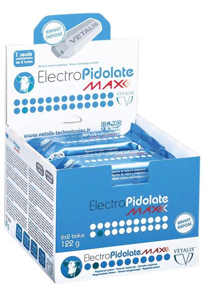 Distribué par les vétérinaires, ElectroPidolate Max est présenté en sachets de deux bolus, qui s'administrent en un seul geste à l'aide d'un pistolet lance-bolus.