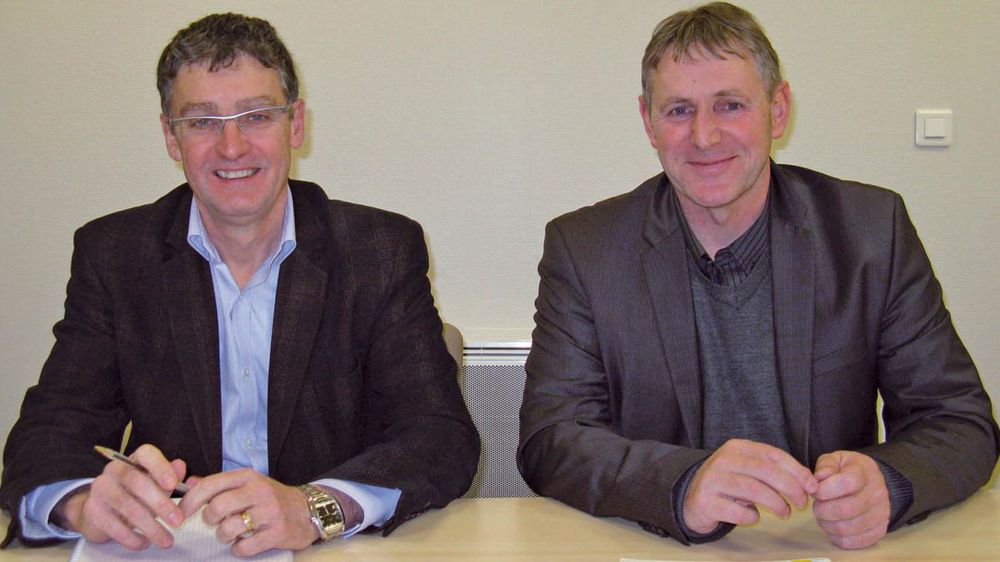 Hubert Deleon, directeur de OCEL 35, et Pierrick Cotto, président de Bretagne conseil élevage 35, parient sur une meilleure adéquation des services avec les demandes pour se maintenir.