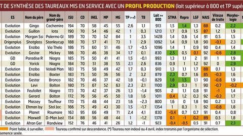 Issoudun Ce taureau d'Evolution arrive en tête de ce groupe avec un profil assez complet dans les fonctionnels et la morphologie. Il faudra éviter de l'utiliser sur les génisses.