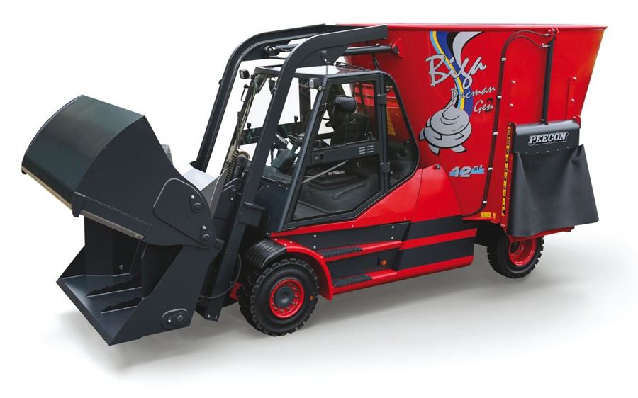 Ce système de désilage-chargement a l'avantage de présenter beaucoup moins de pièces d'usure que sur une automotrice classique.