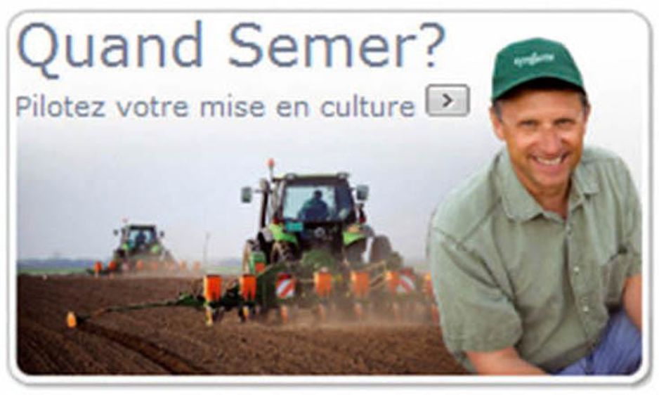 L'outil sera en libre accès tout le mois de février 2012, puis il sera réservé aux clients Syngenta.