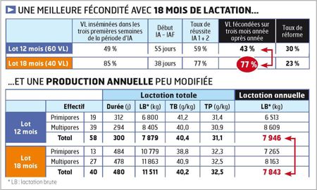 En allongeant les lactations, on réduit le nombre de vêlages et donc les risques qui y sont associés (santé, problèmes de fécondité).© CLAUDIUS THIRIET En allongeant les lactations, on réduit le nombre de vêlages et donc les risques qui y sont associés (santé, problèmes de fécondité).© CLAUDIUS THIRIET