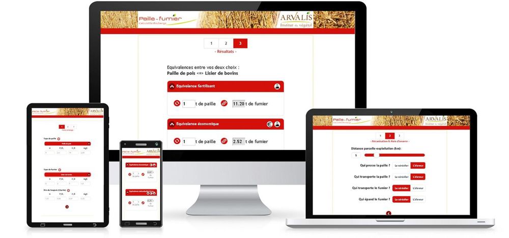 La calculette d'échange paille contre fumier est le fruit d'une réflexion régionale intégrant l'Institut du végétal, les chambres d'agriculture de Lorraine et les coopératives Lorca et EMC2.