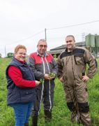 Christine et Claude Marchais, Marc Bréau, les trois associés du Gaec Boisdulait.CHRISTIAN WATIER Christine et Claude Marchais, Marc Bréau, les trois associés du Gaec Boisdulait.CHRISTIAN WATIER