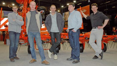 De gauche à droite : Ludovic Jarligant, Hervé Tiers, Éric Crouhy, Frédéric Donier et Bruno Calle© JEAN-CLAUDE GRELIER/GFA