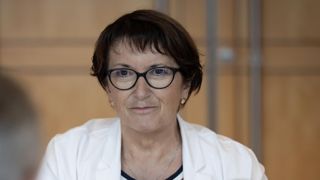 Christiane Lambert, le 15 décembre 2022, lors du conseil d'administration de la FNSEA Christiane Lambert, le 15 décembre 2022, lors du conseil d'administration de la FNSEA