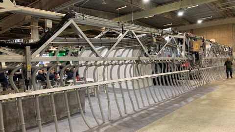 Harso : une impressionnante rampe à pendillards et sabots traînants de 36 m Harso : une impressionnante rampe à pendillards et sabots traînants de 36 m