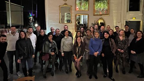 La soirée de lancement de l’Agora des collèges 2023 a réuni les professeurs des collèges, collaborateurs de la coopérative et agriculteurs concernés.