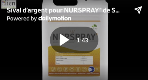 Sival d'argent au concours Innovation 2023 pour Nurspray.
