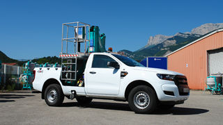 Une nacelle Imer pour pick-up Une nacelle Imer pour pick-up