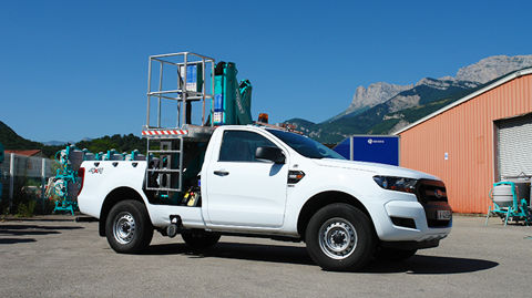 Une nacelle Imer pour pick-up Une nacelle Imer pour pick-up
