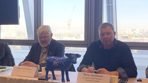 Kjartan Poulsen, le président danois de l’EMB (à gauche) et Boris Gondouin, représentant français, appellent l’Union européenne à se saisir des indicateurs de l’observatoire du marché pour prévenir l’émergence d’une nouvelle crise.