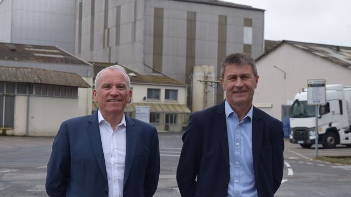 « L’enjeu de cette année 2023 est de maintenir le potentiel de production sur notre territoire », résument Alain Le Floch, DG, et Olivier Chaillou, président de Terrena.