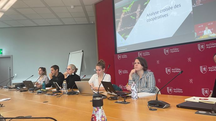 Le programme Néocoop est en plein déploiement auprès des coopératives de Nouvelle-Aquitaine (ici, réunion du comité de pilotage lors de la première vague).