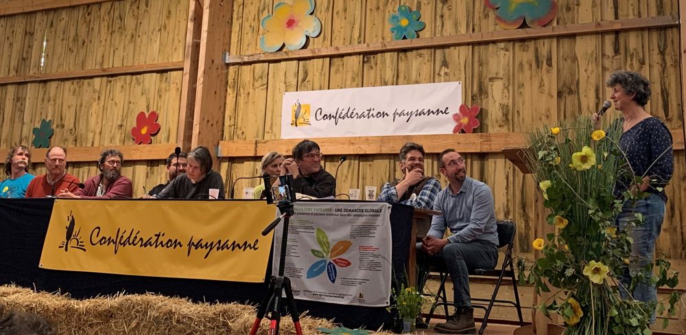 Congrès de la Confédération paysanne en Haute-Vienne le 27 avril 2023.