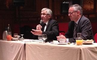 Gérard Pelhate, président de la Ccmsa, et Michel Brault, directeur général