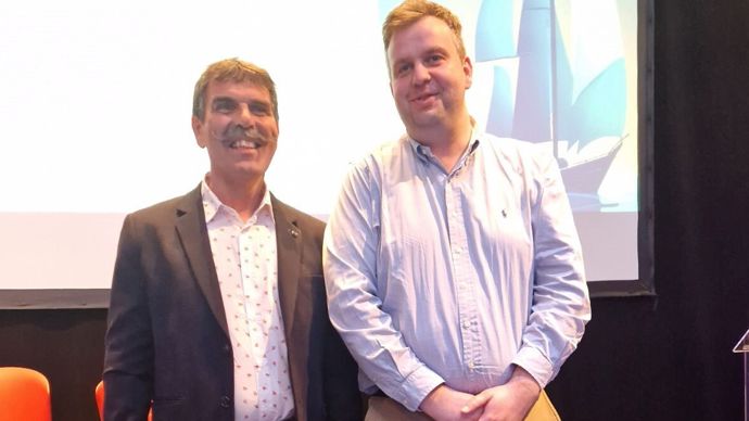 Loïc Morisseau (à g.), président, et Vincent Bernard, délégué régional de Négoce Ouest.