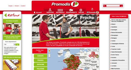 Nouveau site Internet du groupe Promodis