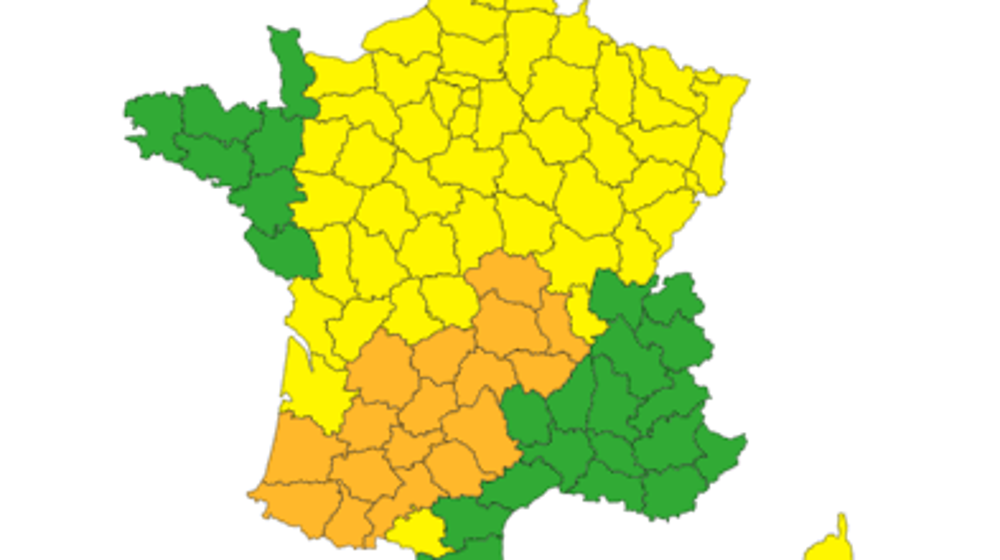Ce mardi 20 juin 2023 à 10h39, Météo-France place 17 départements en vigilance orages.