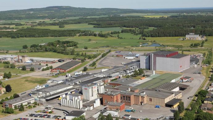 Götene est l'un des 11 sites de production d'Arla en Suède.