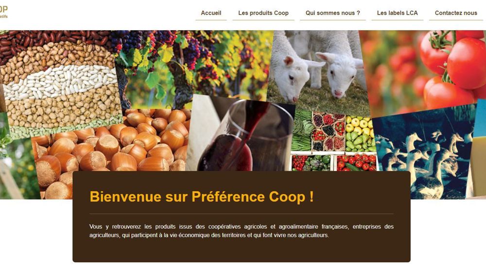 La Coopération Agricole lance Préférence Coop à destination des professionnels pour référencer les produits issus de coopératives.