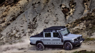 Ineos présente le Grenadier Quartermaster, son premier véhicule tout terrain pick-up. Ineos présente le Grenadier Quartermaster, son premier véhicule tout terrain pick-up.