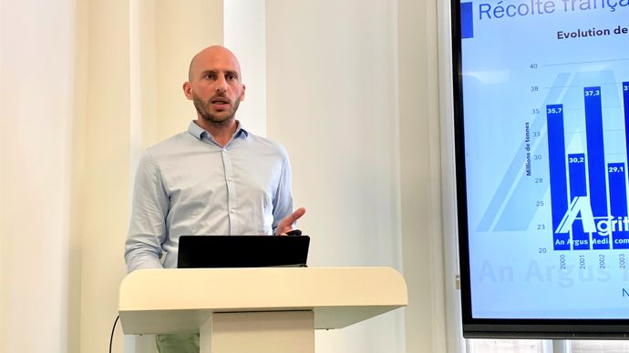 « Le blé français va devoir rester compétitif tout au long de la campagne », insiste Alexandre Marie, analyste en chef chez Agritel, lors de la conférence de presse d'Argus Media France, jeudi 24 août.