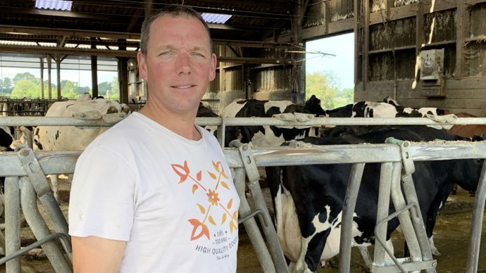 Jérôme Chapon, membre du bureau de l’Association des producteurs de lait du bassin Centre et éleveur à Notre-Dame-de-Cenilly (Manche)