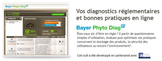 Les diagnostics « Sécurité des utilisateurs » et « Environnement » seront disponibles respectivement fin 2012 et courant 2013.