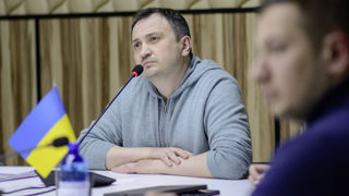 Mykola Solskyi, ministre ukrainien de l'Agriculture, en visioconférence ce printemps avec son homologue hongrois István Nagy Mykola Solskyi, ministre ukrainien de l'Agriculture, en visioconférence ce printemps avec son homologue hongrois István Nagy