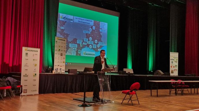 Bernard Perret, président d'Agrosud, s'est adressé aux fournisseurs, leur demandant de tempérer l'inflation.