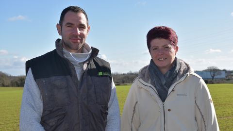 Cinq agents de remplacement sont habitués à travailler sur l’exploitation de Sylviane Le Tirant. Parmi eux, Philippe Talgorn vient régulièrement à Bannalec depuis 2009. © R. Aries/GFA