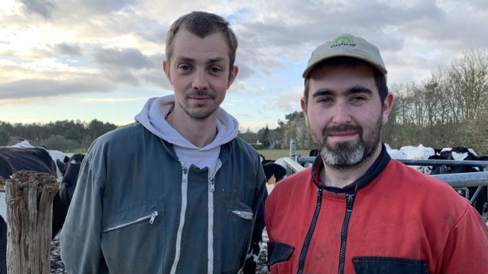 Alexandre Lefeuvre et Clément Guibrunet étaient salariés durant deux ans avant de reprendre l’exploitation de leur employeur. © E. Young