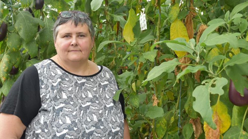 Frédérique Malassé, maraîchère à La Maxe, en Moselle : « Ce qui me fait le plus peur, ce n’est pas la saisie des taux, mais c’est de faire comprendre la réforme à mes salariés. » © Rosanne Aries/GFA
