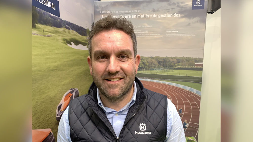 Jérôme Ringler, ici au salon 48H du Gazon Sport Pro à Paris, en novembre 2023.