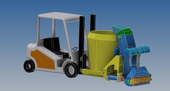 Belair Avisio, robot d'alimentation.