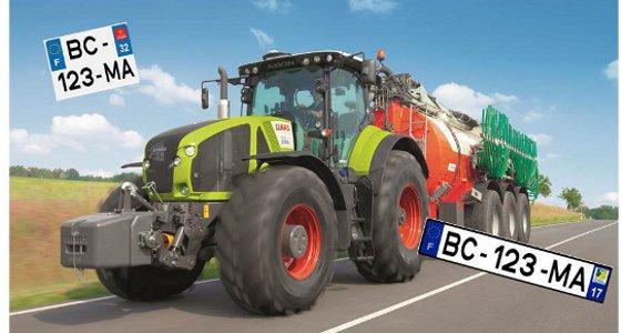 Obligation d'immatriculer les engins remorqués agricoles