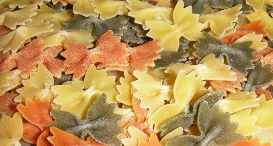 Pâtes multicouleur