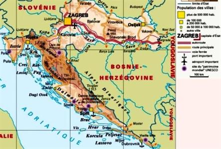 La Croatie est le deuxième pays de l'ex-Yougoslavie à rejoindre l'Union européenne après la Slovénie.